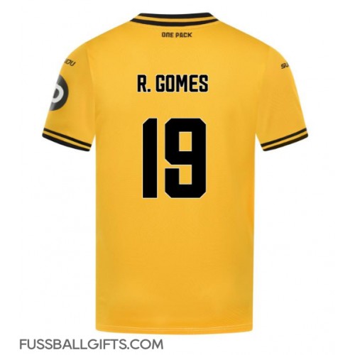 Wolves Rodrigo Gomes #19 Fußballbekleidung Heimtrikot 2024-25 Kurzarm